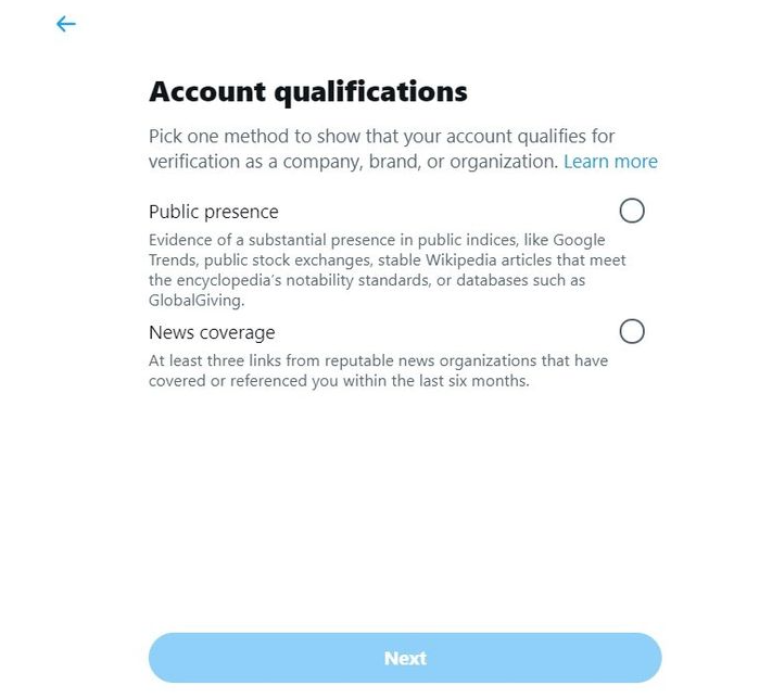 Twitter eligibility