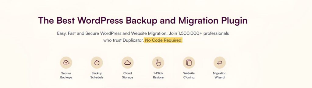 Wordpress migration plugin